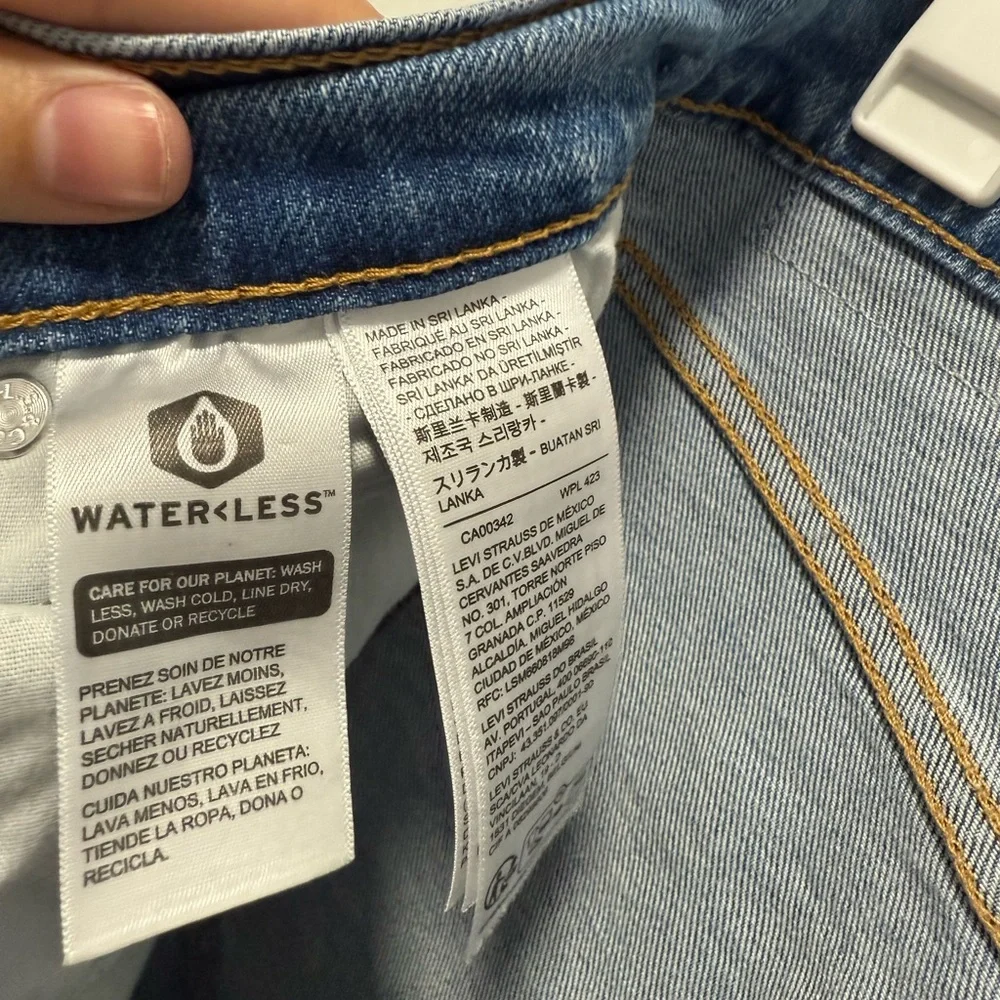 Levi's Women's Medium Wash Ribcage Straight Ankle Jeans Size 28 - Picture 5 of 8